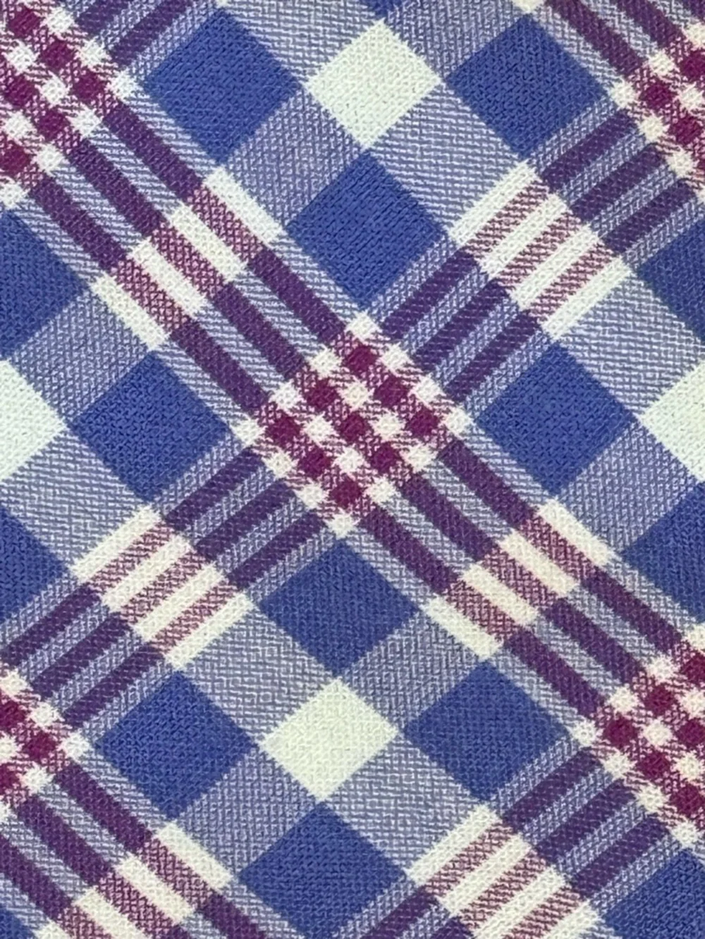 Blue Plaid Necktie Red Check Cotton Slim Tie Men J.Crew